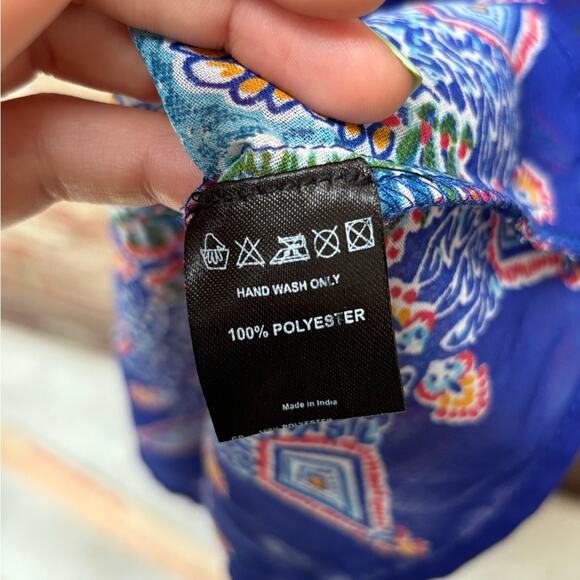 Pia Rossini Toulouse Beach Mini Dress Multi Women’s Size M/L - Picture 4 of 8